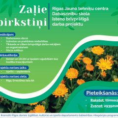 Brīvprātīgā darba projekts – “Zaļie pirkstiņi”